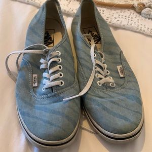 Denim tiger print Vans sneakers size 8